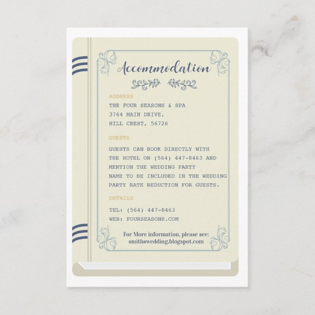 Liebe für Bibliothekswohnungen Begleitkarte (Vorderseite)