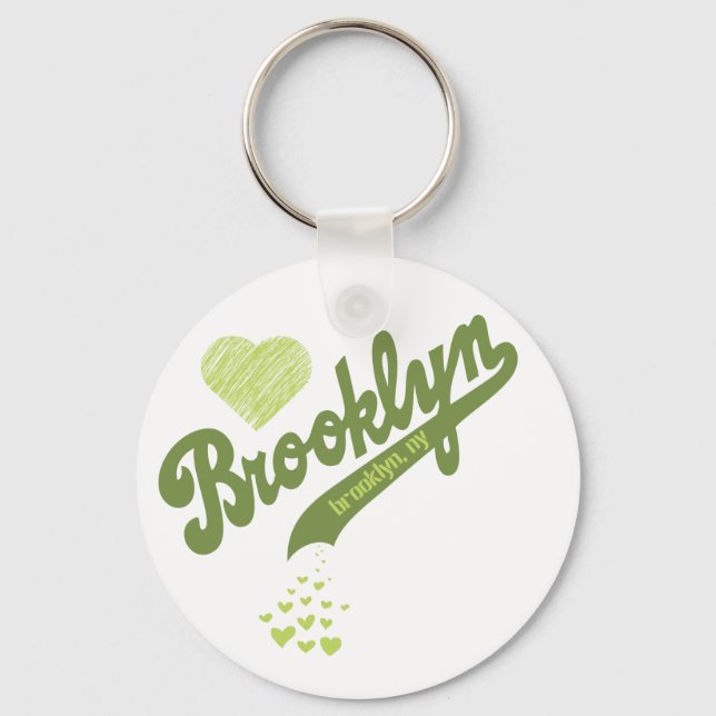 Liebe für Brooklyn 2 Schlüsselanhänger (Vorderseite)