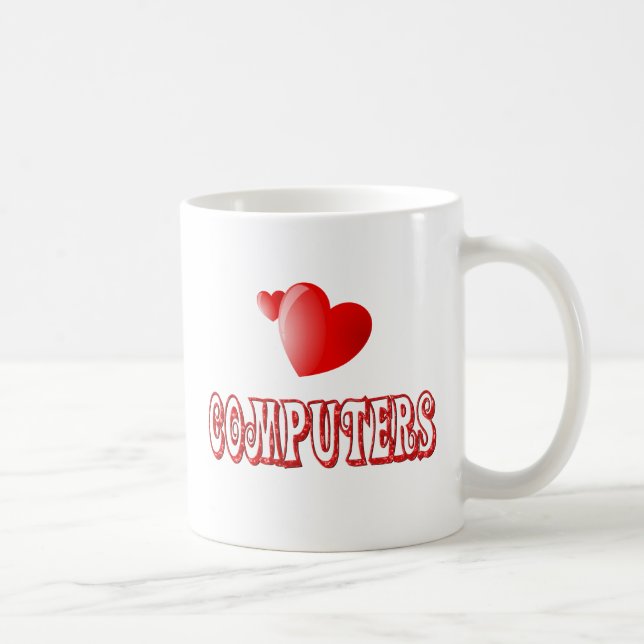 Liebe für Computer Kaffeetasse (Rechts)