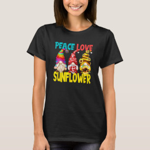 Liebe für den Frieden Sonnenblumen Gnomen für die  T-Shirt