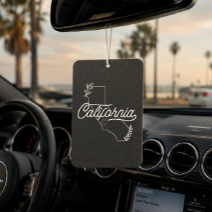 Liebe für den Golden State Kalifornien Schwarz & W Autolufterfrischer