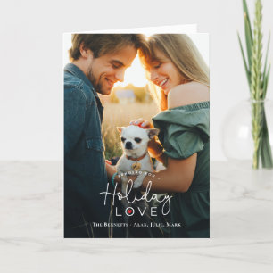 Liebe für den Urlaub geklappt Fotokarte Feiertagskarte