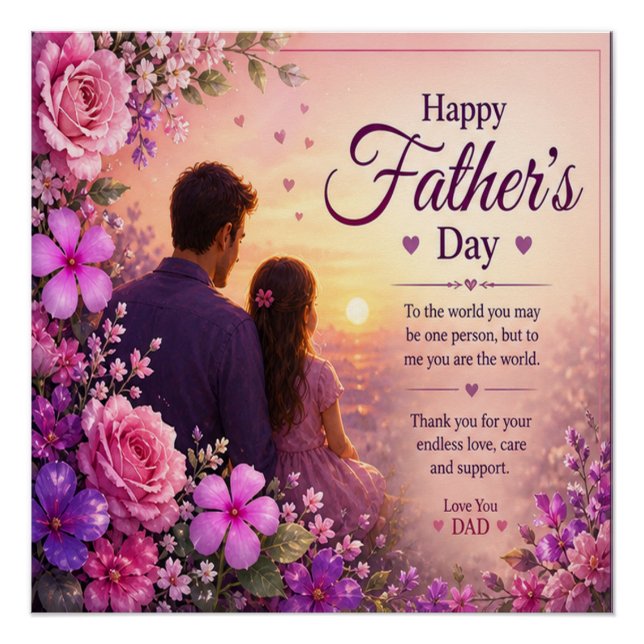 LIEBE FÜR DEN VATER VON TÖCHTERN POSTER (Vorderseite)