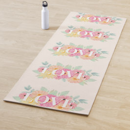 Liebe für die Aquarellgestaltung Yogamatte
