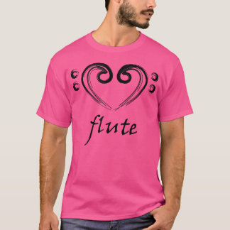 Liebe für die der Liebe Herzflutflöte für die Flu T-Shirt