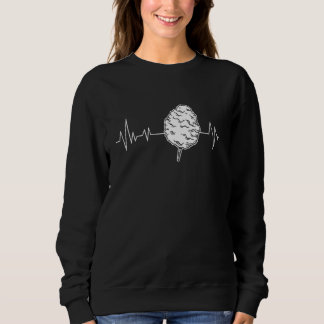 Liebe Für Die Jahrmarkt-Wattebausch-Herzfrequenz Sweatshirt