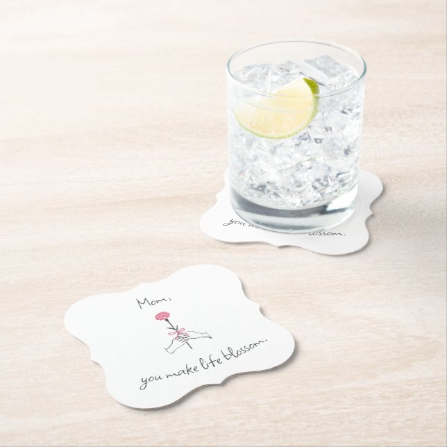 Liebe für die Mama - Papierfische Untersetzer (Vor Ort)