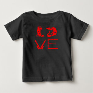 Liebe für Dirt Bike Funny Gift für Biker Baby T-shirt