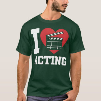 Liebe für Filmmaking Clapperboard Herzfreunde T-Shirt