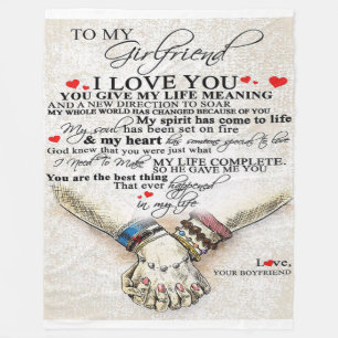 Liebe für Freundin Bestes Geschenk für die Ehefr Fleecedecke