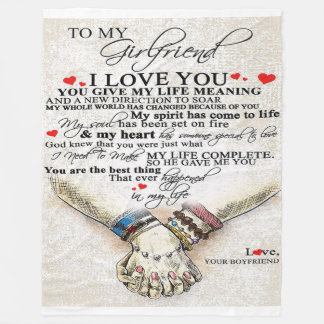 Liebe für Freundin | Bestes Geschenk für die Ehefr Fleecedecke