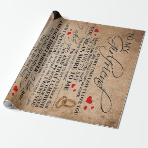 Liebe für Freundin   Niedliches Dekorgeschenk Geschenkpapier