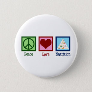 Liebe für Frieden Button