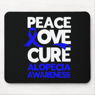 Liebe für Frieden Heilung Alopezie Sensibilisierun Mousepad