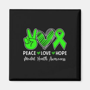 Liebe für Frieden - Mental Health Awareness Montag Magnet