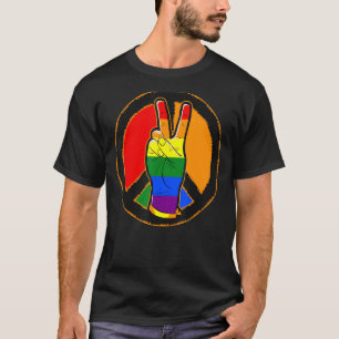 Liebe für Frieden und Sieg Toleranz für LGBT T-Shirt