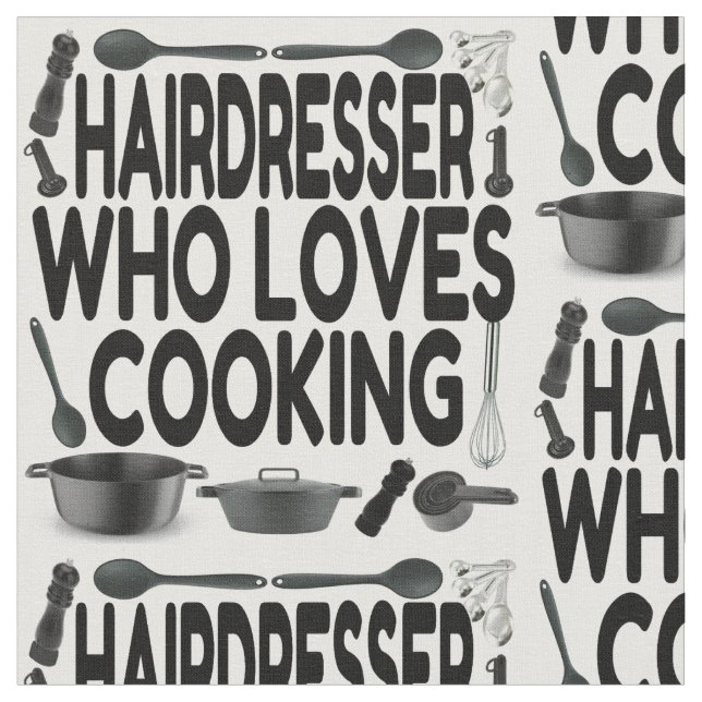 Liebe für Friseure Kochen Stoff (Nahaufnahme)