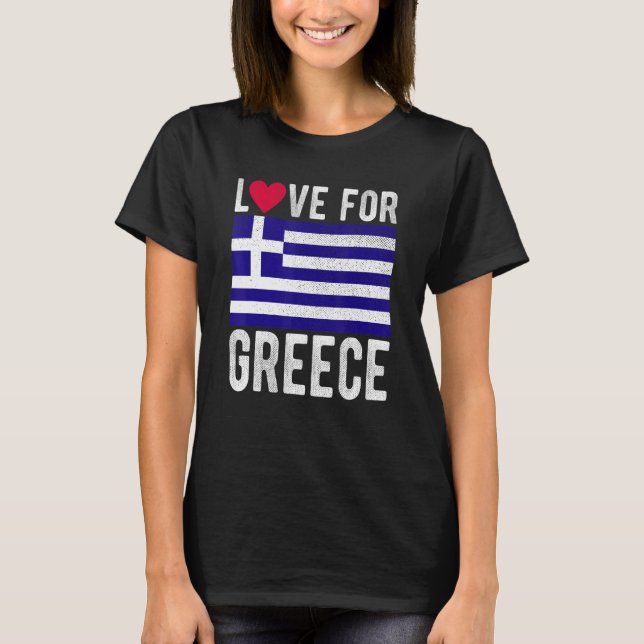 Liebe für Griechenland T-Shirt (Vorderseite)