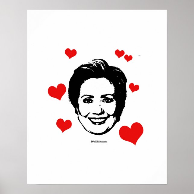 Liebe für Hillary Poster (Vorne)