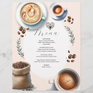 Liebe für Hochzeitsmenüs ist das Brechen des Budge Flyer
