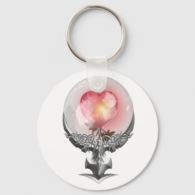 Liebe für ihre Schlüsselkette Schlüsselanhänger (Vorderseite)