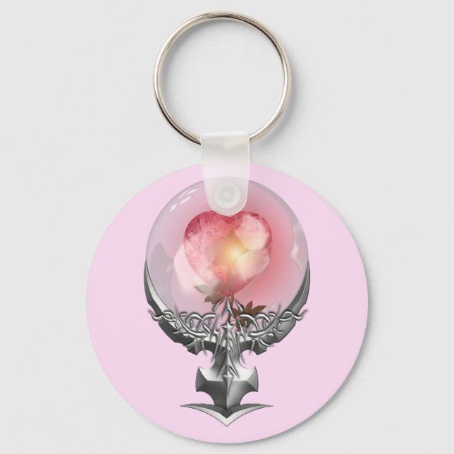 Liebe für ihre Schlüsselkette Schlüsselanhänger (Vorderseite)