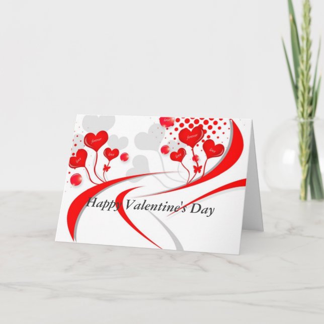 Liebe für immer Abstrakt Feiertagskarte (Vorderseite)