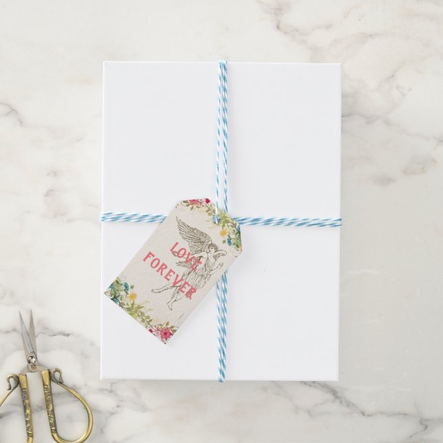 Liebe für immer Geschenkmarke Geschenkanhänger (Mit Garn)