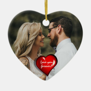 Liebe für immer keramik ornament