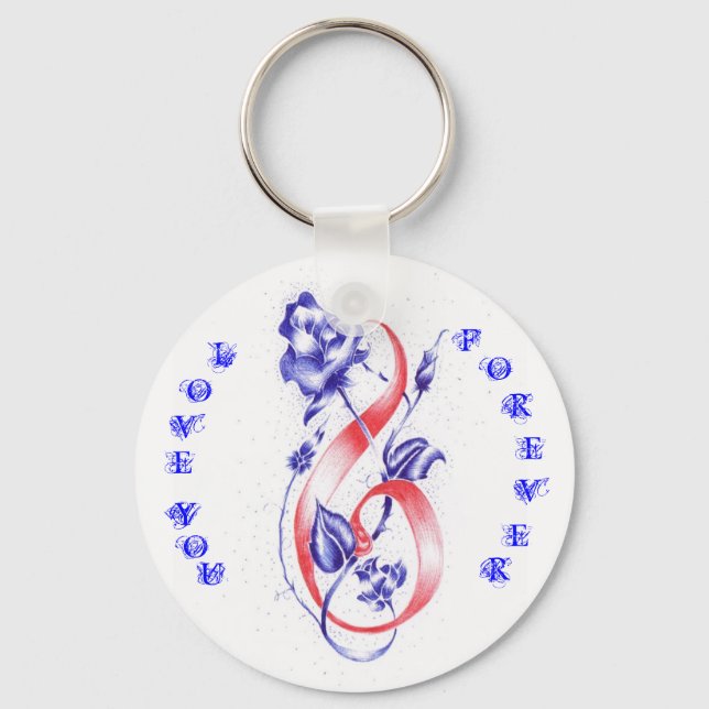 Liebe für immer schlüsselanhänger (Vorderseite)