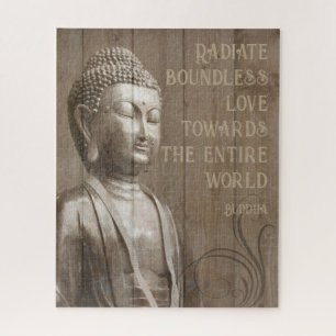 Liebe für jeden Buddha Motivierend Zitat ausstrahl Puzzle
