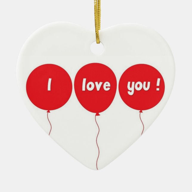**LIEBE FÜR JEDERZEIT** KERAMIK ORNAMENT (Vorne)