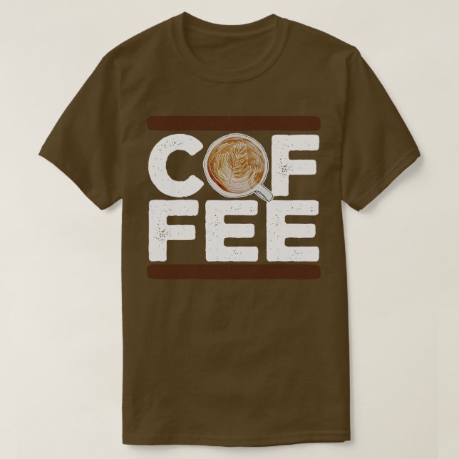 Liebe für Kaffeebohnen T-Shirt (Design vorne)