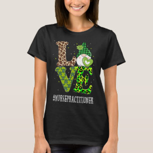 Liebe für Krankenpfleger St Patricks Day Gnome Leo T-Shirt