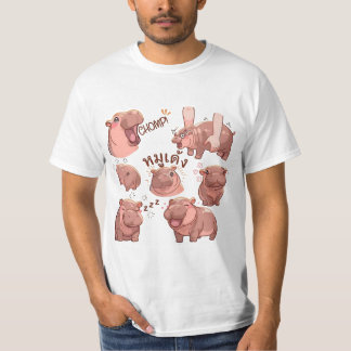 Liebe für Moo Deng T-Shirt