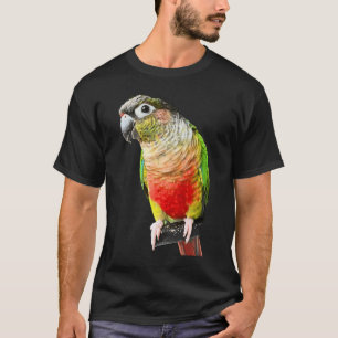 Liebe für Papagei Bird Grüne Wange T-Shirt