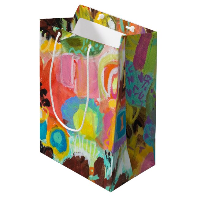 Liebe für Reisen I Mittlere Geschenktüte (Vorderseite Schrägansicht)