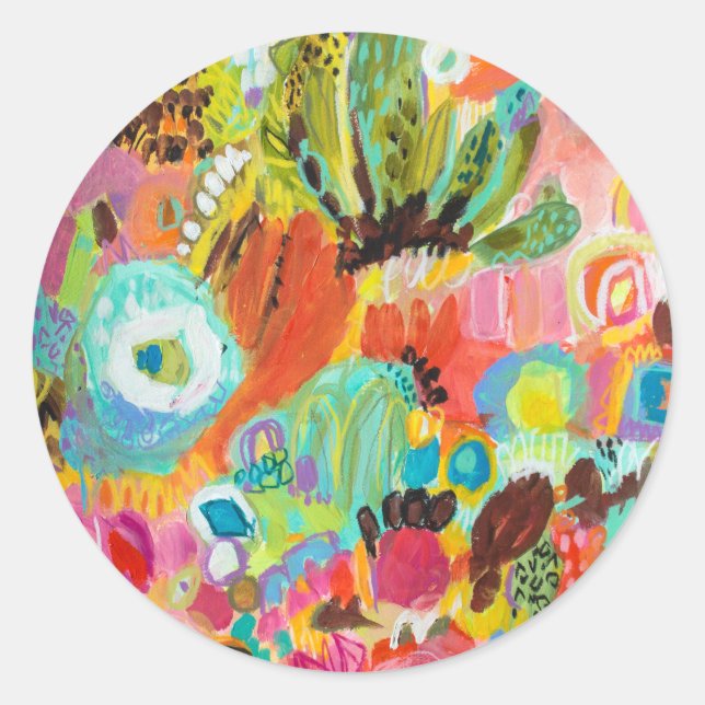 Liebe für Reisen I Runder Aufkleber (Vorderseite)