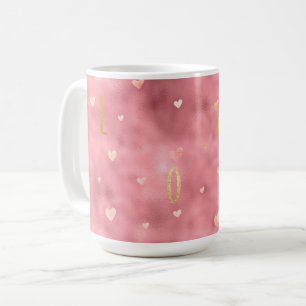Liebe für Rosa Glam Kaffeetasse