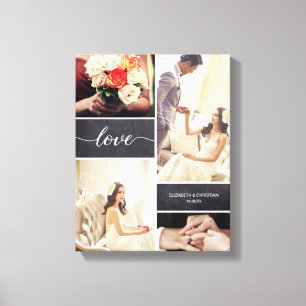 Liebe für rustikale Hochzeitsszenarien Leinwanddruck