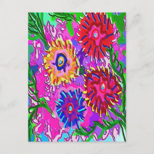 Liebe für Sie im Frühling - Vibrannte Foral Romanc Postkarte