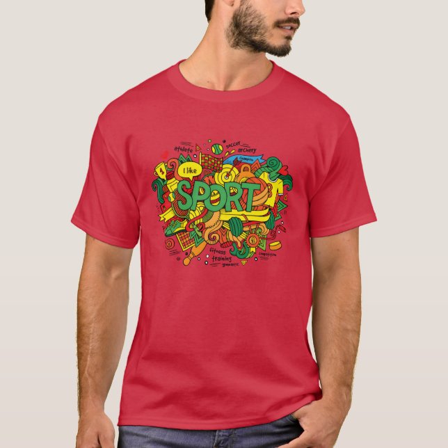 Liebe für Sport Mädchen T-Shirt (Vorderseite)