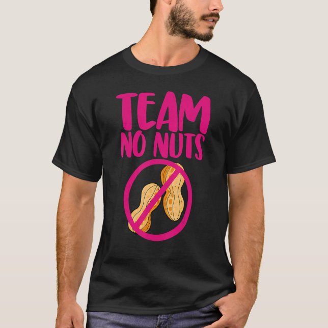 Liebe für Team No Nuts Peanut Gender T-Shirt (Vorderseite)