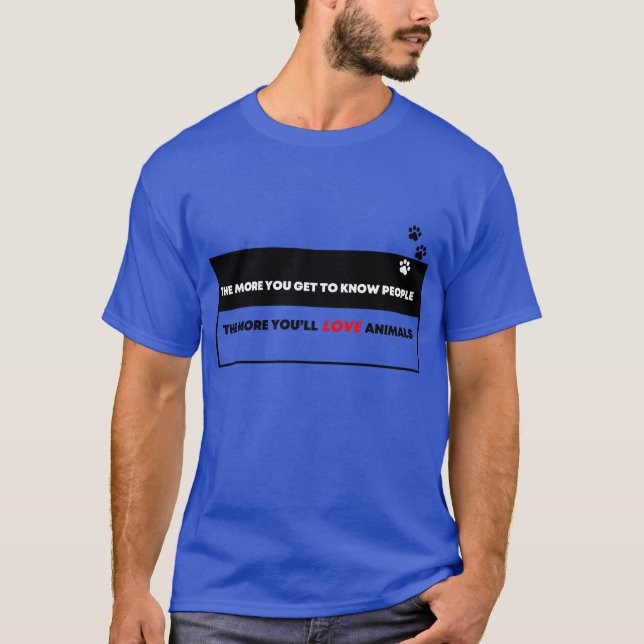 Liebe für Tiere Freund T-Shirt (Vorderseite)