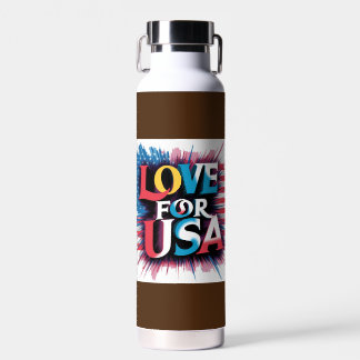 "Liebe für USA Patriotic Water Bottle" Trinkflasche