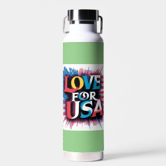 "Liebe für USA Patriotic Water Bottle" Trinkflasche