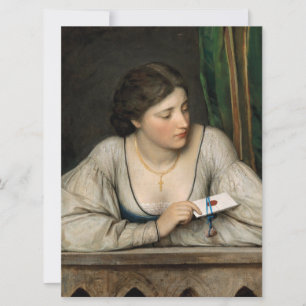 Liebe für Vintagen viktorianischen Valentinstag Feiertagskarte