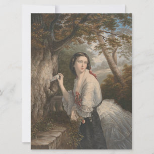 Liebe für Vintagen viktorianischen Valentinstag Feiertagskarte