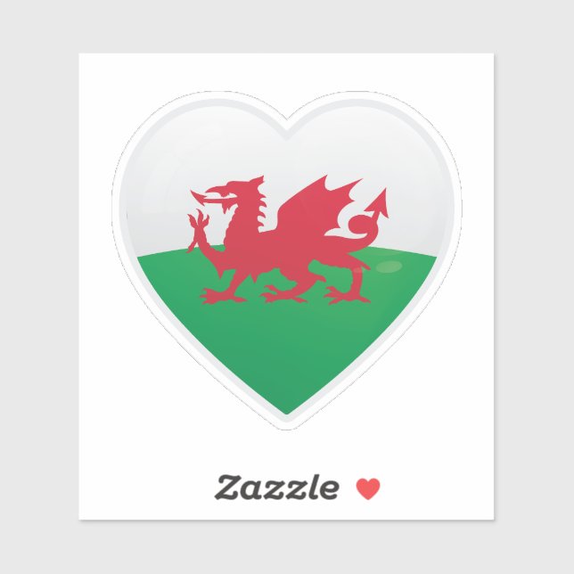 Liebe für Wales Aufkleber (Blatt)