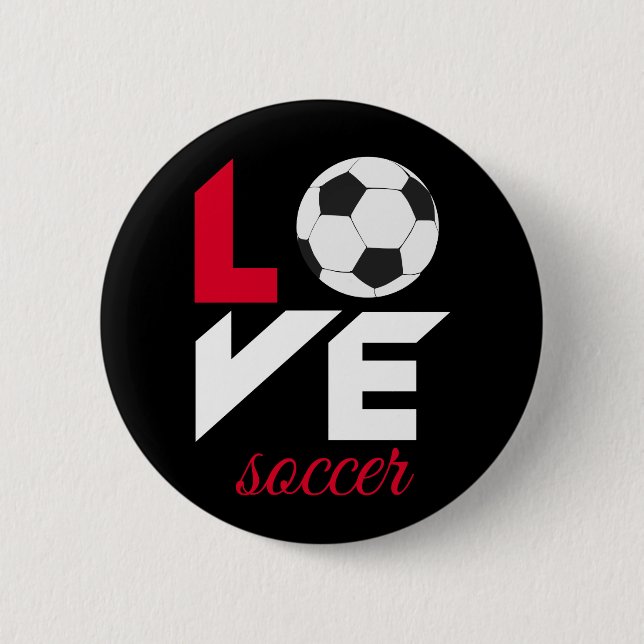 Liebe Fußball Button (Vorderseite)